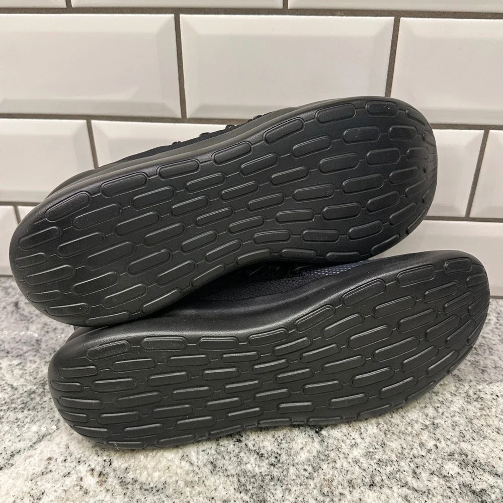 Adidas Mens 9.5 Lite Racer Adapt 7.0 Carbon Black Slip On Athleisure Sneaker
